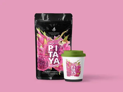 Dragon Fruit Pouch Mockup dragon fruit illustration mockup pouch ui ux web