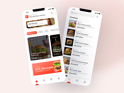 Burger App UI design ui ui design uidesign uiux uiuxdesigner ux