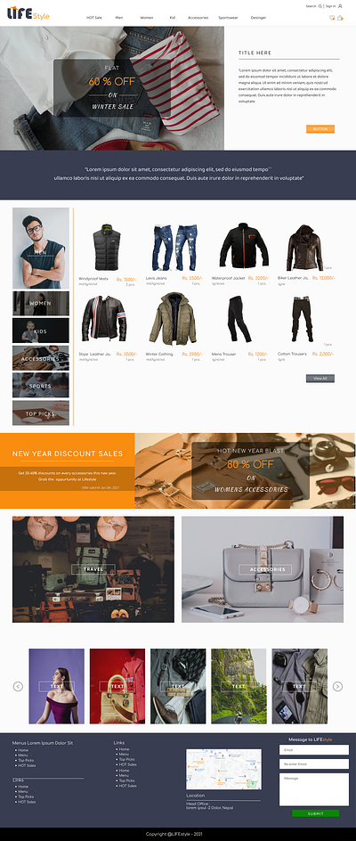 Landing Page design ecommerce fashion app shopping shopping app ui ux web website