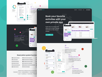 Redesign of Sportpass landing pages design graphic design logo minimal typography ui ux vector web website