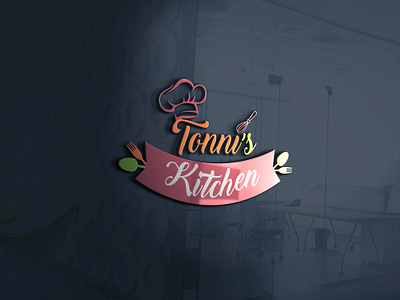 Tonni's Kitchen adobe illustrator creative creative design design food logo food logo design illustraion kitchen kitchen logo logo logo design