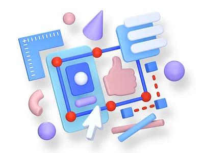 DESIGN 3d arnold art c4d cgi cinema4d design illustration interface landing render ui