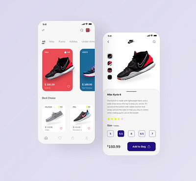 Shoes App app app design clean design design app designer mobile mobile app mobile app design mobile design mobile ui modern shoe shoes shoes app store ui ui ux ui design ux