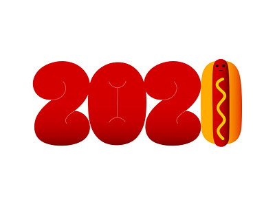 hny bread cartoon character design dribbble foodie health hotdog illustration mascot mustard sausage typography