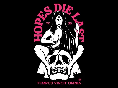 Hopes Die Last band design fashion graphic design illustration merch music streetwear t shirt t shirt design