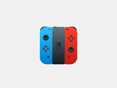 Nintendo Switch App Icon 005 app concept console controller daily 005 dailyui games icon joy con nintendo nintendo switch switch video game