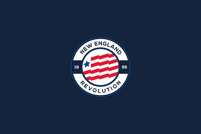 New England Revolution branding creative design football identity logo logotype soccer sports sports branding