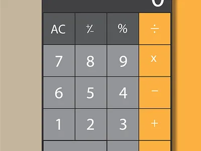 Calculator for mac 100daychallenge adobe illustrator dailyui dailyuichallenge day004 illustration mobile ui uidesign uxdesign uxuidesign