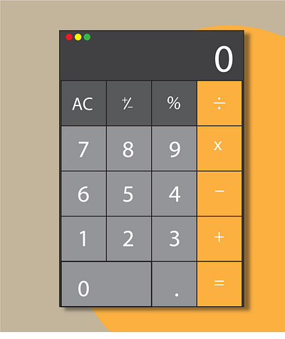 Calculator for mac 100daychallenge adobe illustrator dailyui dailyuichallenge day004 illustration mobile ui uidesign uxdesign uxuidesign