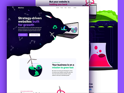Mathew: Design Studio Website design graphic design illustration ui web design