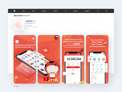 045-APP STORE SCREENSHOT credit card design icon illustration loan logo online shopping screenshot ui