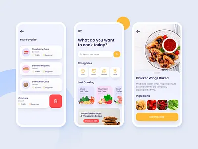 Food Service App app clean design exploration food food app ios mobile service ui uidesign uidesigns uxdesign