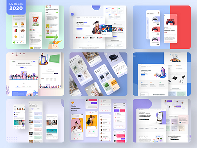 My 2020 Designs 2020 2020 design 2020 trend 2020 trends app design best dribbble shot creative design dribbble best shot landing page mobile application mobile apps mobile design product design user experience user experience design user interface user interface design web design website website design