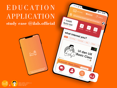 Study Case - Education Technology app art branding design illustration minimal type ui ux web