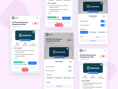 Filter Bottom Sheet - Insurance Ranked best bottom bottom sheet companies company compare design filter filter ui filtering filters insurance insurance ranked life life insurance rating ratings reviews top ui