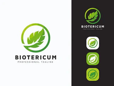 Bio Leaves Logo app bio brand branding corporate creative design eco ecology environment fresh garden graphic green grow health icon leaf leaves logo