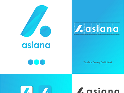 Trendy A letter logo letter logo trendy modern