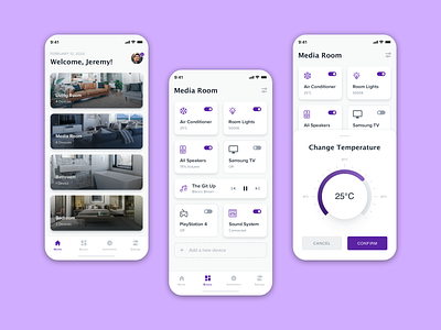 Smart Home App Concept Design 2020 trends app design art brand design clean concept design creative design dailyui design inspiration dribbble best shot dribble ios app design smarthome ui ui design ux