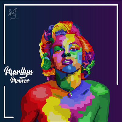 Marilyn Monroe WPAP best vector art lowpolyart potrait vector art vector design vector illustration vector lowpoly wpap