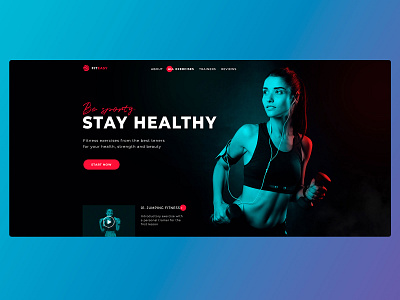 Fitness concept concept creative creativity design fitness health product uiux uxdesign webdesign