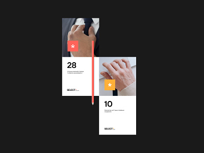 SELECT* 2020 2021 advertising branding clean design flat design flyer identity logo minimal pencil promo promotional recruit smm style swiss top typography