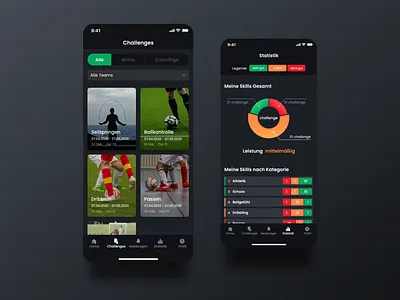 Online Soccer Coaching for Players android app design charts coaching cross platform football app football club graph design ios app design mobile app development react native soccer soccer app statisticaldataanalysis