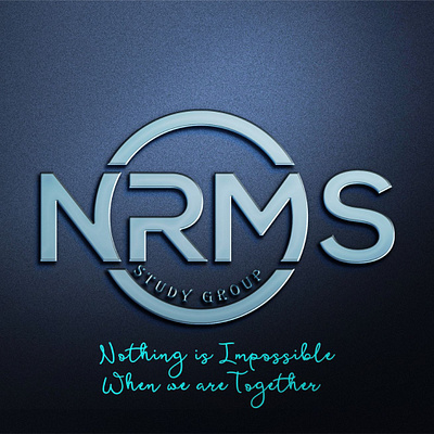 NRMS Study Group logo logo logotype m n nm logo r s s logo study logo text logo typography
