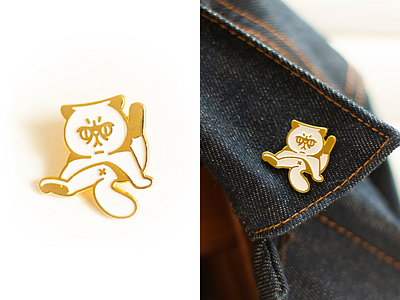 The Cat Butt cat enamel pin meow merch mew mewmart