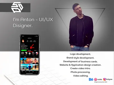 Anton - RESUME app art disign icon logo minimal photoshop ui uiux ux web webdesign website