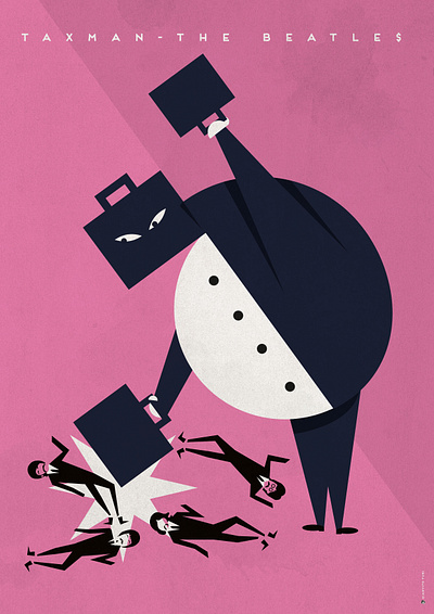 Taxman design illustration