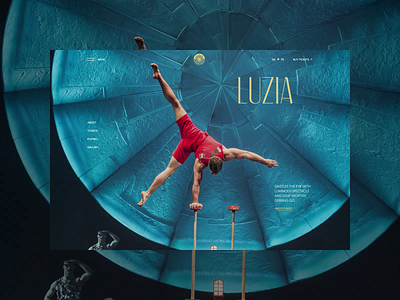 Cirque du Soleil redesign. Luzia animation branding design minimal photoshop typography ui ux web website