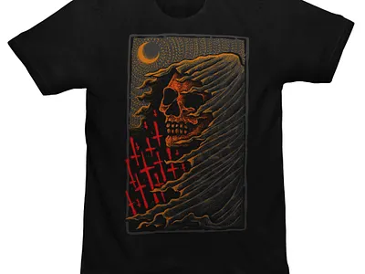 Available artwork band merch clothing design dark art dark artist dark illustration dotwork grim reaper horror art horror artwork illustration macabre merch design sebrodbrick skull skull art t shirt design