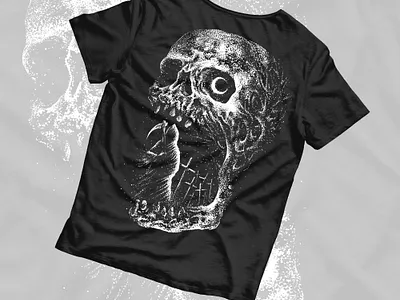 Available artwork band merch clothing design dark art dark artist dark illustration dotwork grim reaper horror art horror artwork illustration macabre merch design sebrodbrick skull skull art t shirt design