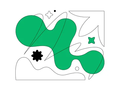 Gather Together 2d black character design flat geometry graphic green illustration line minimal pattern shape vector