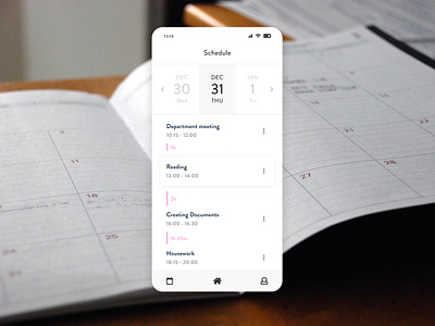 Schedule #dailyui #071 dailyui ui