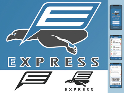 Express app bird branding design eagle express flat illustration logo logo design mockup ui ui ux uiux uiuxdesign