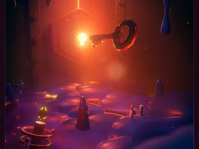 The Source of Evil 3d c4d cinema 4d design evil key pain redshift3d