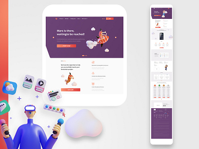 There is a flower that grows on Mars 3d changes concept crypto design dribbble figma georgia marketing product design project simulation tbilisi ui uidesign ux ux research ux writing website design xd design