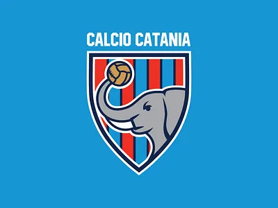 CATANIA FOOTBALL CREST CONCEPT ART badge ball calcio catania crest football crest football logo italia italy soccer badge soccer logo sports branding sports design vector