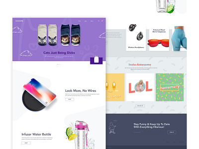 Mememeify business e commerce general store meme shopify visual design webdesign website