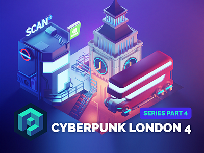 Cyberpunk Tutorial PART 4 3d blender cyberpunk diorama illustration isometric low poly lowpoly lowpolyart render tutorial