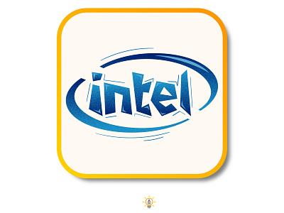 Intel design flat flat design flat illustration flat logo flat vector illustration intel logo design noise texture vector vector logo