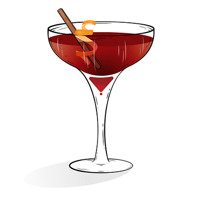 Holiday Cocktail cocktail digital illustration illustration