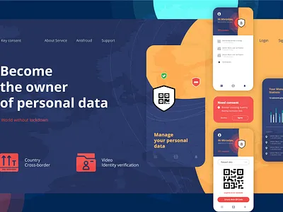 World without lockdown branding color design illustration lockdown minimal simplicity ui