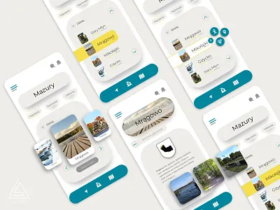 Mazury 2.0 app app design application design guide mazury mobile mobile design mobile ui poland travel ui ui design