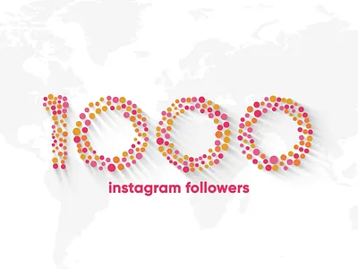 1000 Followers after effects animation burst circle design dots followers globe heart instagram logo animation love morph motion shape thank you travel world