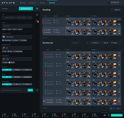 Dota 2: Scrim Selection dota 2 esports steam