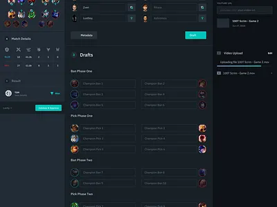 LOL: Scrim Data Insertion esports league of legends lol shadow