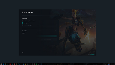 ShadowApp: Settings esports game app shadow