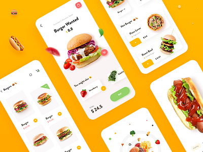 Food Delivery App 2 app branding burgers delivery app design distribution food app ui